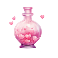 AI generated Mystical Love Elixir Valentine Love Potion - A Charming Blend for a Magical Valentine's Day png