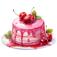 ai gegenereerd genieten in liefde Valentijn roze pudding - een romantisch toetje genot voor feestelijk vieringen png