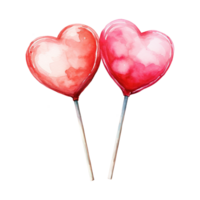 ai généré sucré l'amour symphonie Valentin bonbons - tentant sucré délices pour une romantique fête png