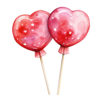 ai generiert Süss Liebe Symphonie Valentinstag Süßigkeiten - - verlockend zuckerhaltig Freuden zum ein romantisch Feier png