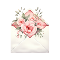 AI generated Express Love in Style with a Valentine's Envelope - Delicate and Meaningful for Festive Occasions png