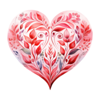 AI generated Capturing Love in Pink Valentine Heart - A Romantic Celebration of Affection and Happiness png