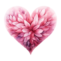 AI generated Capturing Love in Pink Valentine Heart - A Romantic Celebration of Affection and Happiness png