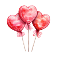 ai generato dolce amore sinfonia San Valentino caramella - allettante zuccherino delizie per un' romantico celebrazione png