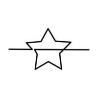 estrella ilustración vectorial vector