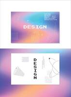 Abstract background, gradient cover layout, creative template design vector