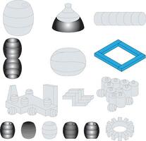 isometric vector object