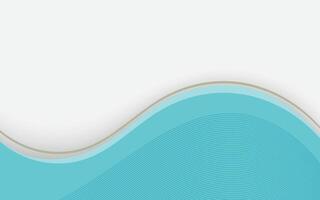 Abstract blue wavy background vector