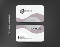 Modern corporate abstract geometric business card template design vector