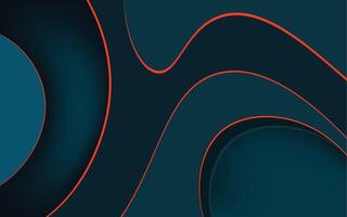 Blue and orange abstract background with lines vector