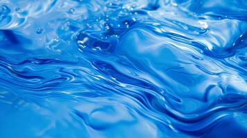 AI generated Soothing Blue Water Texture Close up photo