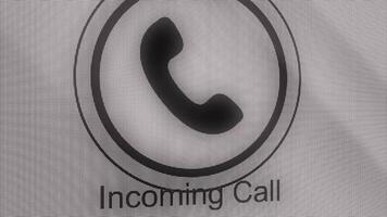 Phone ring icon animation. Incoming call. Animation Call Icon. Handmade scribble animation of a phone ringing. Animated Cell Phone Ringing video