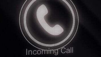 Phone ring icon animation. Incoming call. Animation Call Icon. Handmade scribble animation of a phone ringing. Animated Cell Phone Ringing video