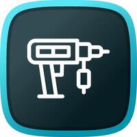 Drilling Machine Creative Icon Design vector