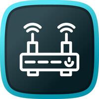 Wifi Router Creative Icon Design vector