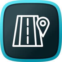 Road Location Creative Icon Design vector