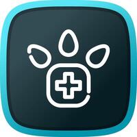 Veterinary Foot Creative Icon Design vector