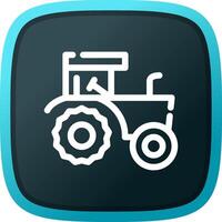 diseño de icono creativo de tractor vector