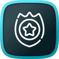 Police Badge Creative Icon Design vector