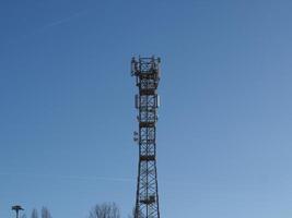 torre de antena aérea foto