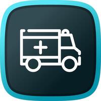 Ambulance Creative Icon Design vector