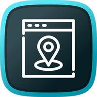 Web Location Creative Icon Design vector