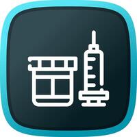 Vaccine Creative Icon Design vector