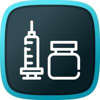 Vaccine Creative Icon Design vector