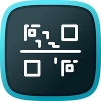 diseño de icono creativo de código qr vector