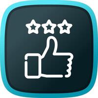 Thumbs Up Creative Icon Design vector