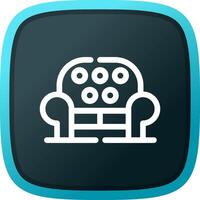 Sofa Creative Icon Design vector