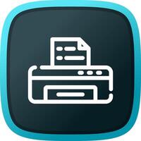 Printer Creative Icon Design vector