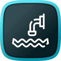 Waste Water Creative Icon Design vector