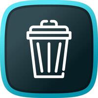 Trash Can Creative Icon Design vector