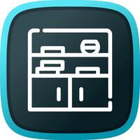 Bookshelf Creative Icon Design vector