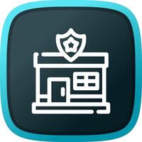 Police Station Creative Icon Design vector