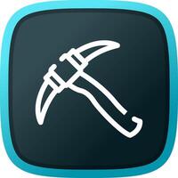 Pickaxe Creative Icon Design vector