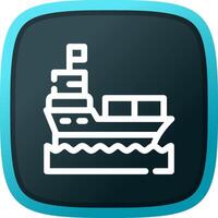 Ship Creative Icon Design vector