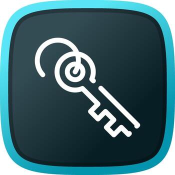 Key Creative Icon Design vector