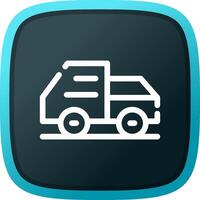 Garbage Truck Creative Icon Design vector