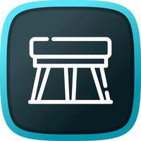 Stool Creative Icon Design vector