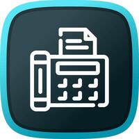 Fax Creative Icon Design vector