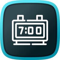 Digital Clock Creative Icon Design vector