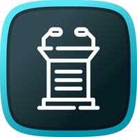 Lectern Creative Icon Design vector