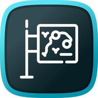 Map Creative Icon Design vector
