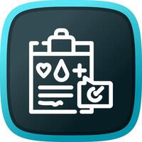 Medical Record Creative Icon Design vector