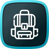 Backpack Creative Icon Design vector