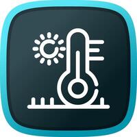 High Temperature Creative Icon Design vector