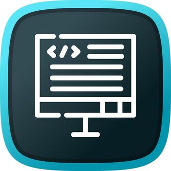 diseño de icono creativo de código vector