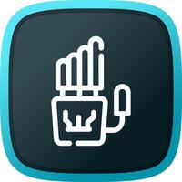 Robot Hand Creative Icon Design vector